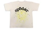 Sp5der Printed – Beige T-shirt with Black